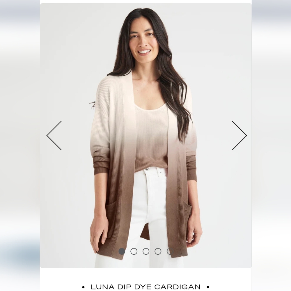 Splendid luna dip dye cardigan and tank set